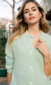 Bianca Boucle Cashmere Cardigan