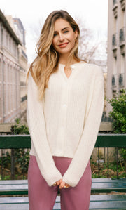 Bianca Boucle Cashmere Cardigan