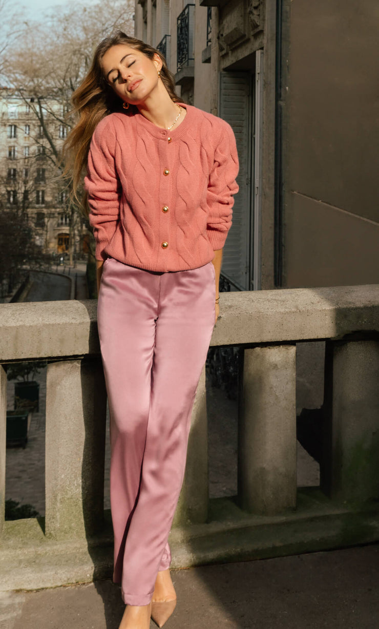 Chamonix Cable Cashmere Cardigan