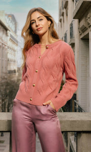 Chamonix Cable Cashmere Cardigan