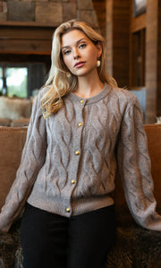 Chamonix Cable Cashmere Cardigan