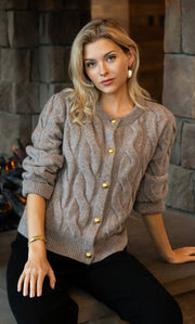 Chamonix Cable Cashmere Cardigan