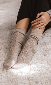 Diamond Cashmere Socks