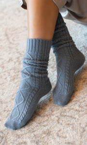 Diamond Cashmere Socks