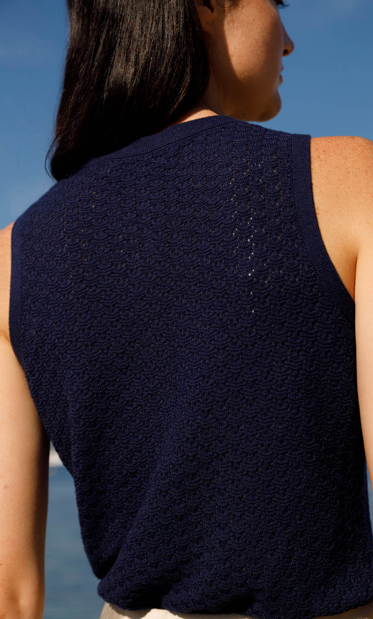 Serena Knit Tank - Silk & Cashmere