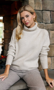 Tessa Cashmere Turtleneck Sweater
