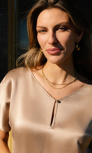 Verona Reversible Silk Blouse