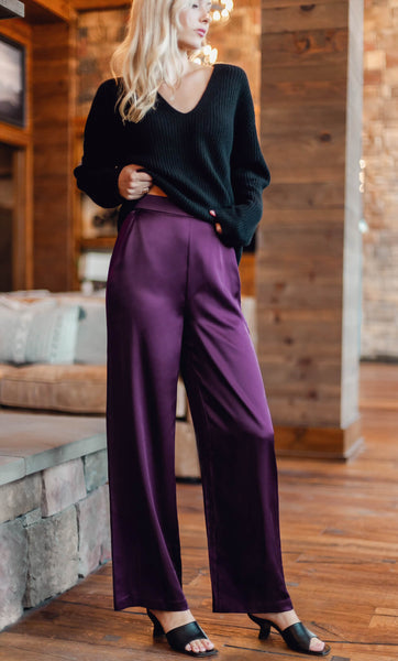 Silk trousers