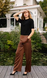 Vittoria Short-Sleeve Cashmere Sweater