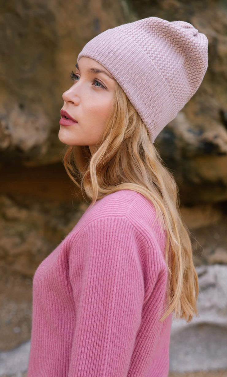 Wave Cashmere Beanie