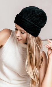 Wave Cashmere Beanie