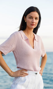 Waverly Knit Polo - Silk & Cashmere