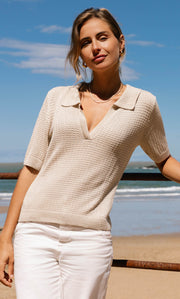 Waverly Knit Polo - Silk & Cashmere