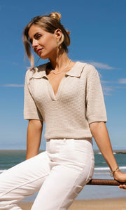 Waverly Knit Polo - Silk & Cashmere