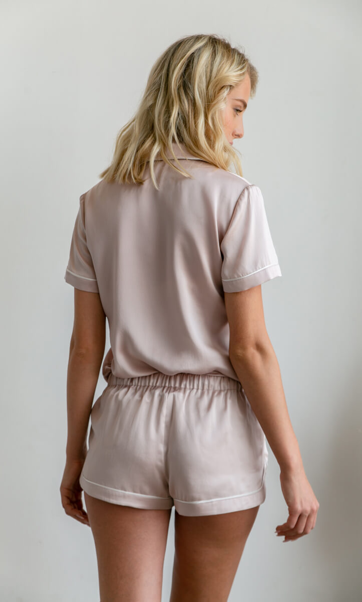 Amore Silk Pajamas - Shirt