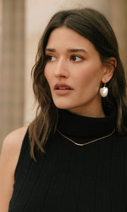 Andrea Cashmere Turtleneck Tank