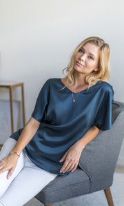 Verona Reversible Silk Blouse