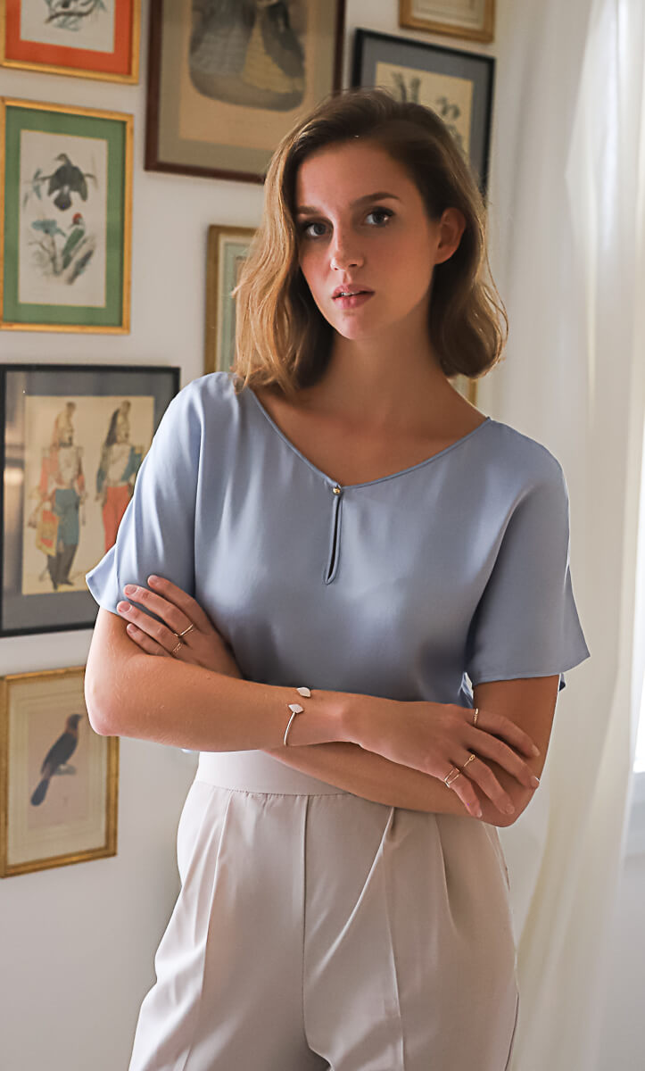 Verona Reversible Silk Blouse