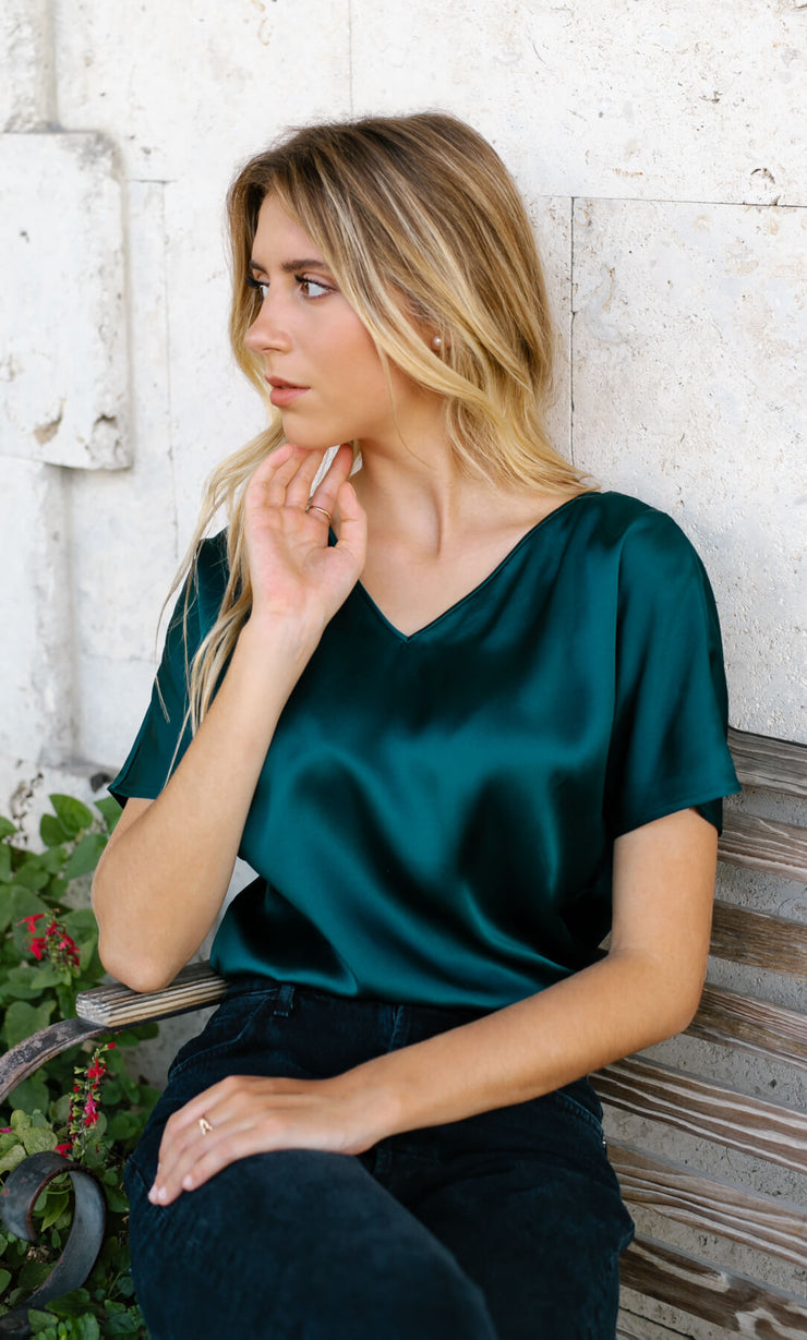 Verona Reversible Silk Blouse