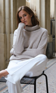 Tessa Cashmere Turtleneck Sweater