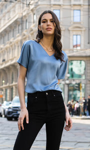 Verona Reversible Silk Blouse