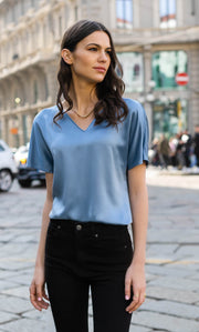 Verona Reversible Silk Blouse