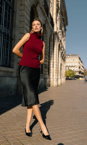 Andrea Cashmere Turtleneck Tank
