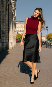 Andrea Cashmere Turtleneck Tank