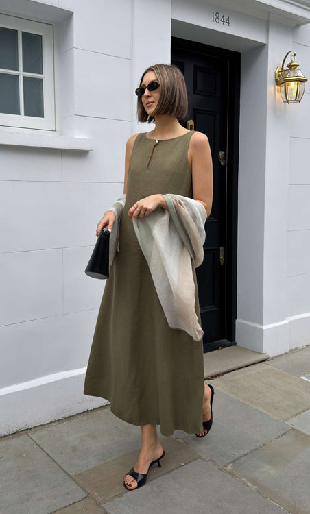 Bellina Italian Linen Dress