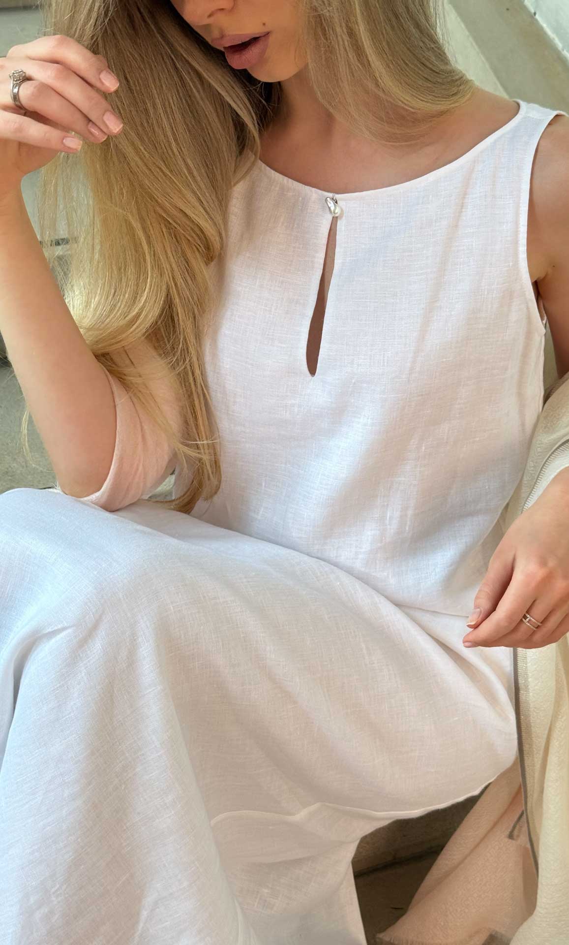 Bellina Italian Linen Dress