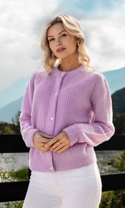 Bianca Boucle Cashmere Cardigan