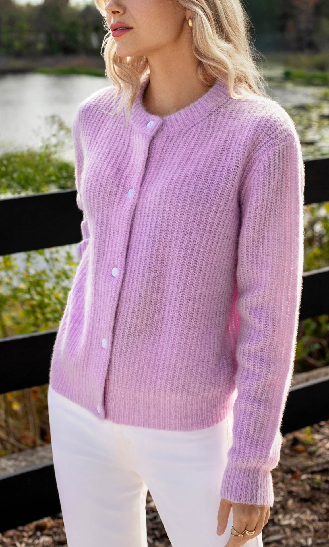 Bianca Boucle Cashmere Cardigan - 100% Luxury Cashmere | Ravella