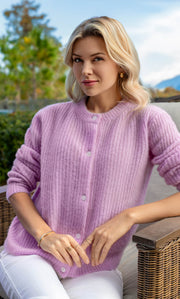 Bianca Boucle Cashmere Cardigan