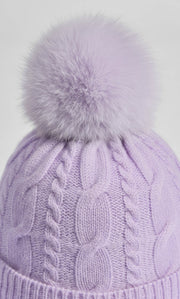 Cable-Knit Cashmere Beanie