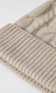 Cable-Knit Cashmere Beanie