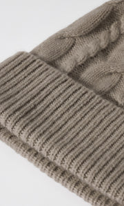 Cable-Knit Cashmere Beanie