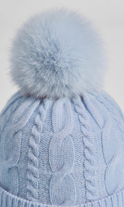 Cable-Knit Cashmere Beanie