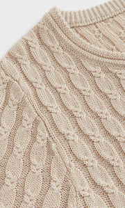 Cassandra Cable Sweater - Silk & Cashmere