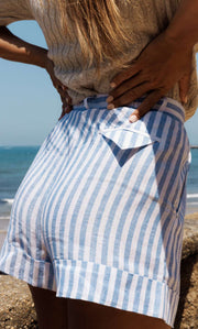 Selena Italian Linen Shorts