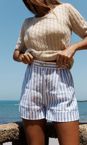 Selena Italian Linen Shorts