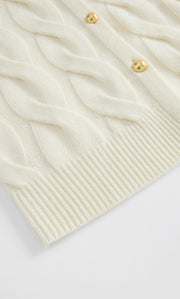 Chamonix Cable Cashmere Cardigan