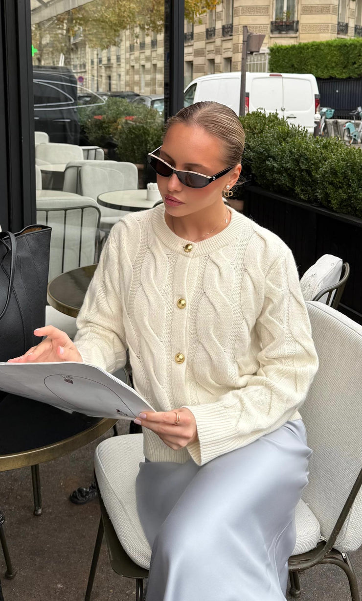 Chamonix Cable Cashmere Cardigan