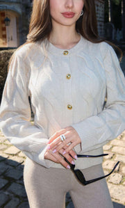 Chamonix Cable Cashmere Cardigan