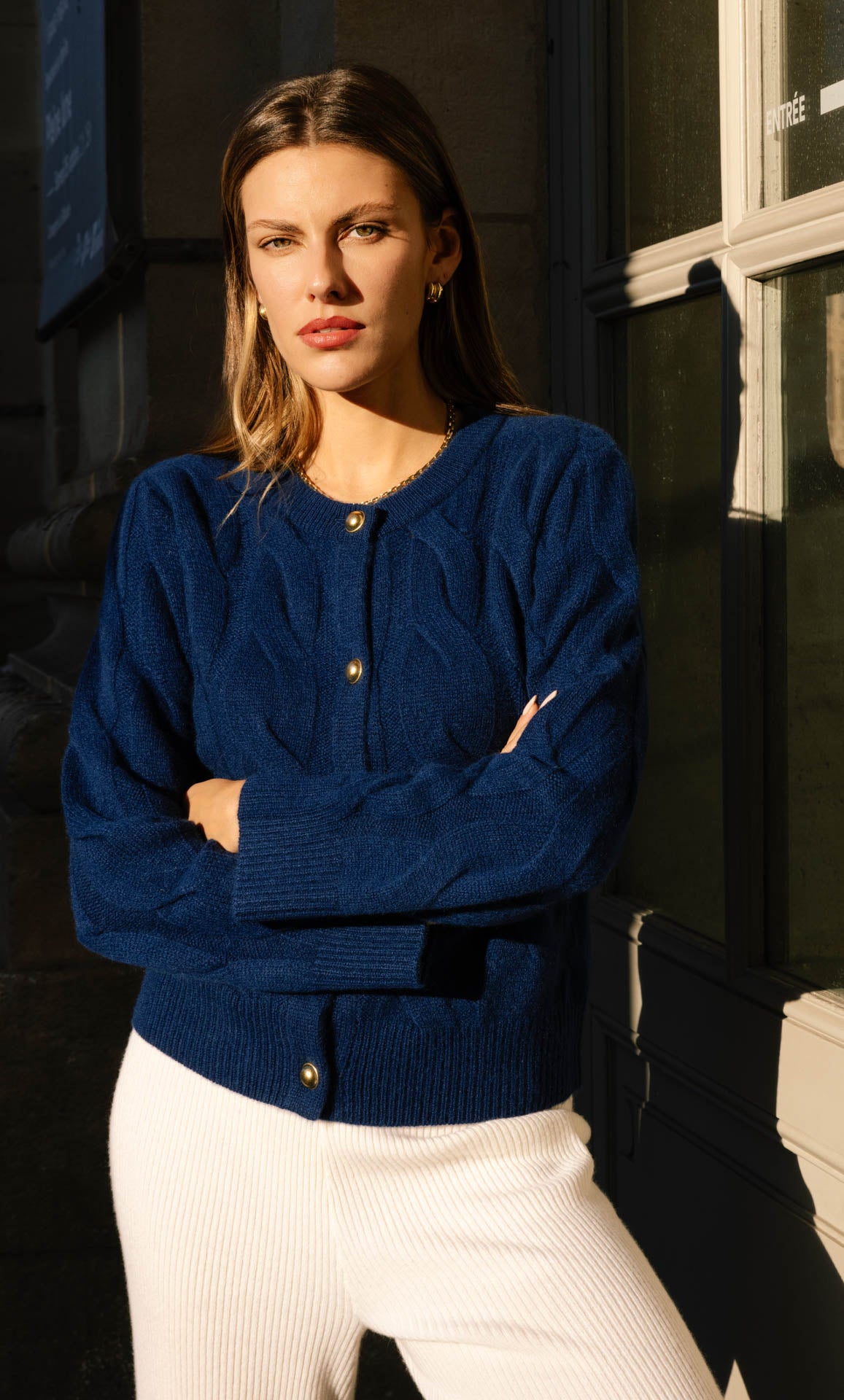 Chamonix Cable Cashmere Cardigan - 100% Luxury Cashmere | Ravella