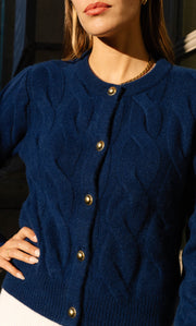 Chamonix Cable Cashmere Cardigan