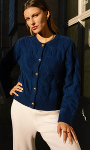 Chamonix Cable Cashmere Cardigan