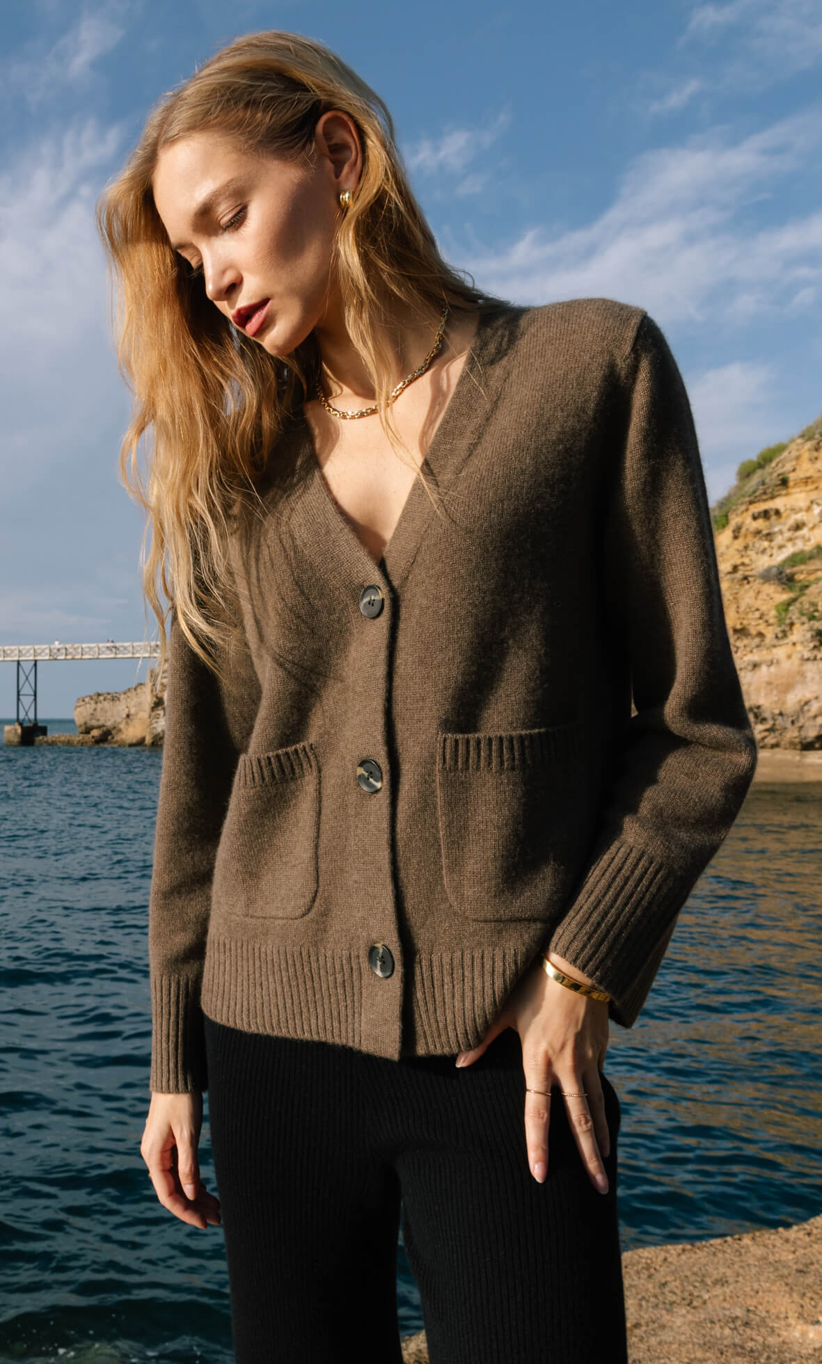 Chiara Luxe Cashmere Cardigan - 100% Luxury Cashmere | Ravella