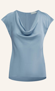 Clara Silk Cowl Neck Blouse