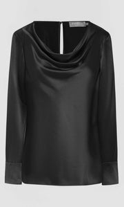 Claudia Silk Cowl Neck Blouse