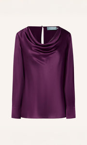 Claudia Silk Cowl Neck Blouse